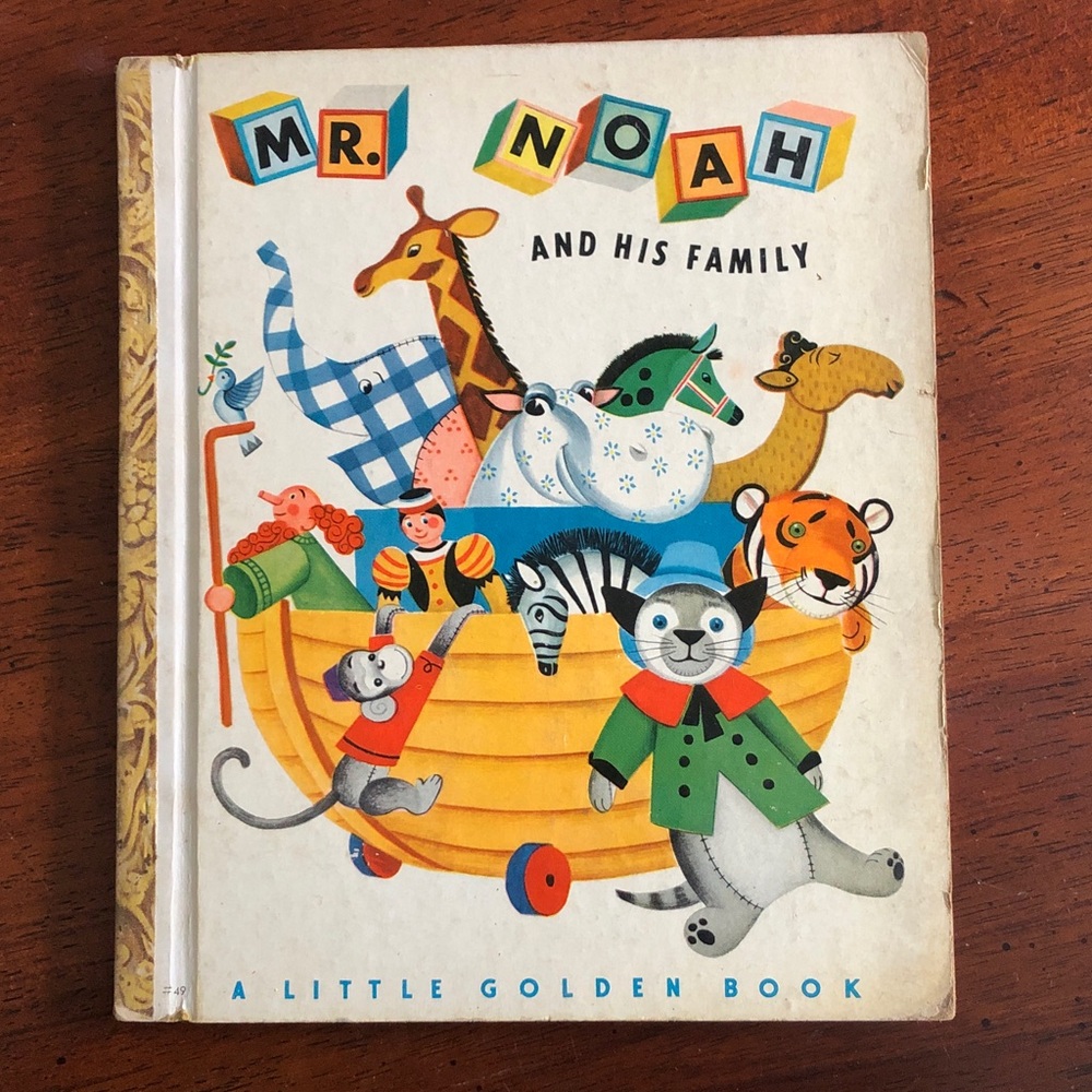 Vintage Little Golden Book ‘Mr. Noah and His Family’ 1948